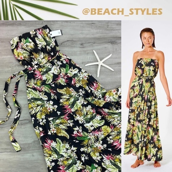 🔆RIP CURL🔆 ON THE COAST MAXI DRESS - Picture 1 of 14